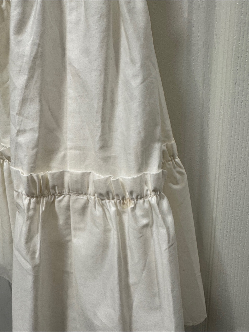 White Tiered Ruffle Mini Dress - Picture 5 of 7